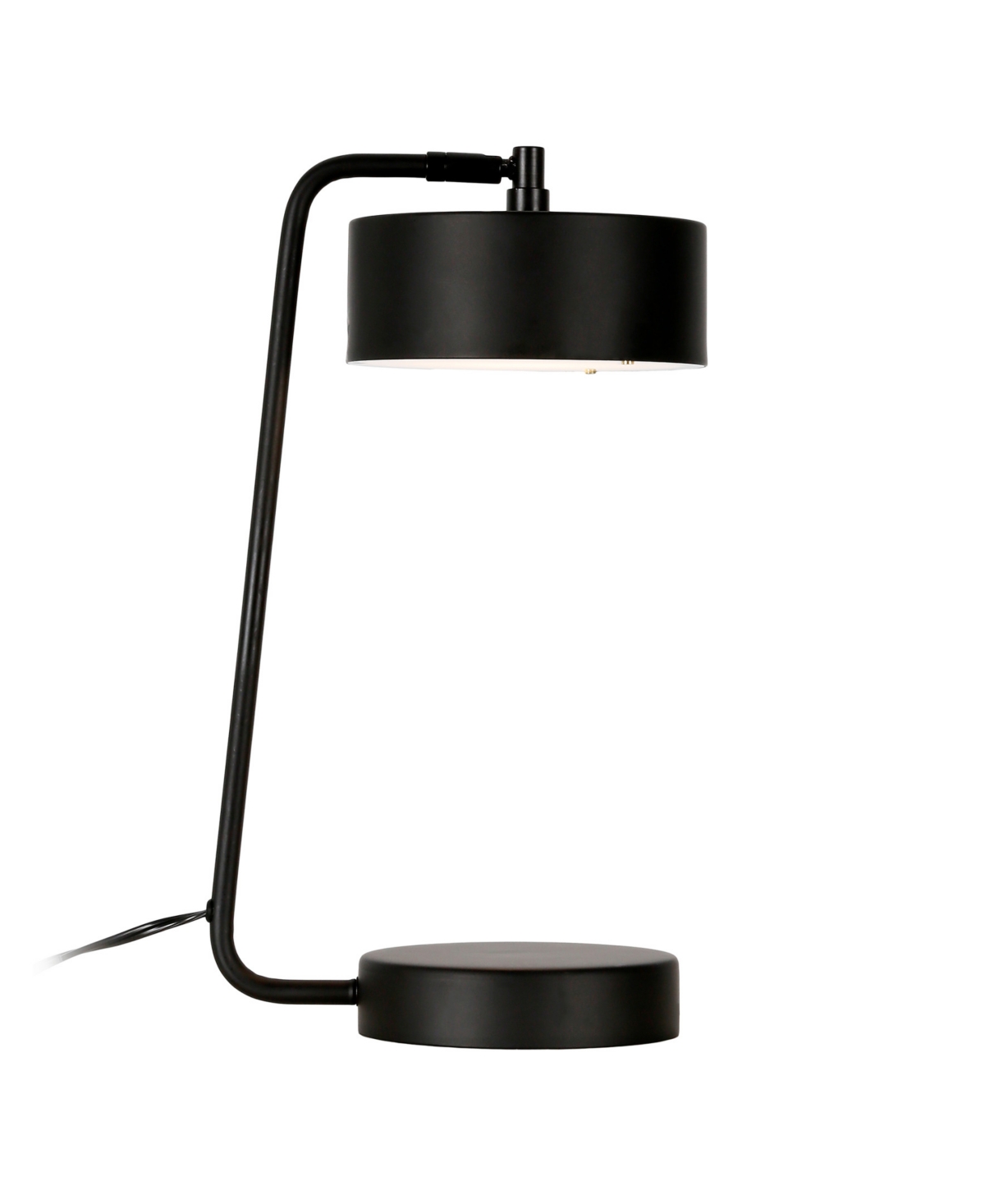 Hudson & Canal Wegner 18.5" Metal Shade Tall Integrated Led Table Lamp In Blackened Bronze
