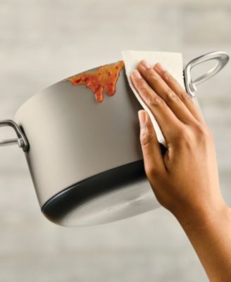 Achieve Hard Anodized Nonstick 4 Quart Saucepot with Lid