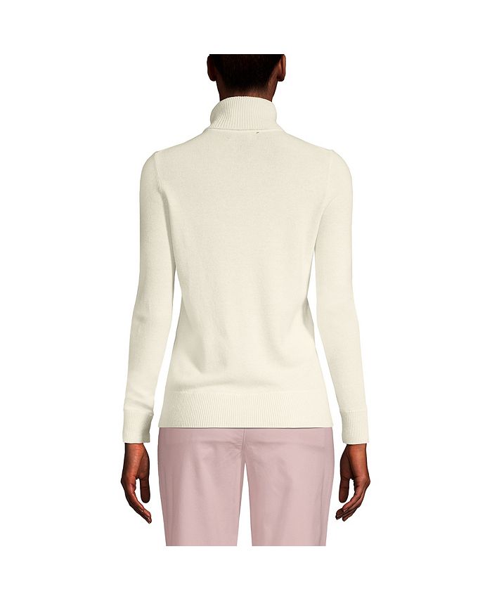 Lands' End Petite Cashmere Turtleneck Sweater Macy's