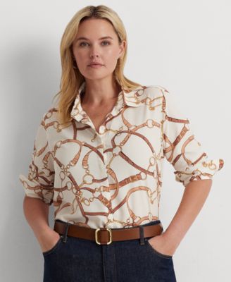 Lauren Ralph Lauren - Plus Size Belting-Print Shirt