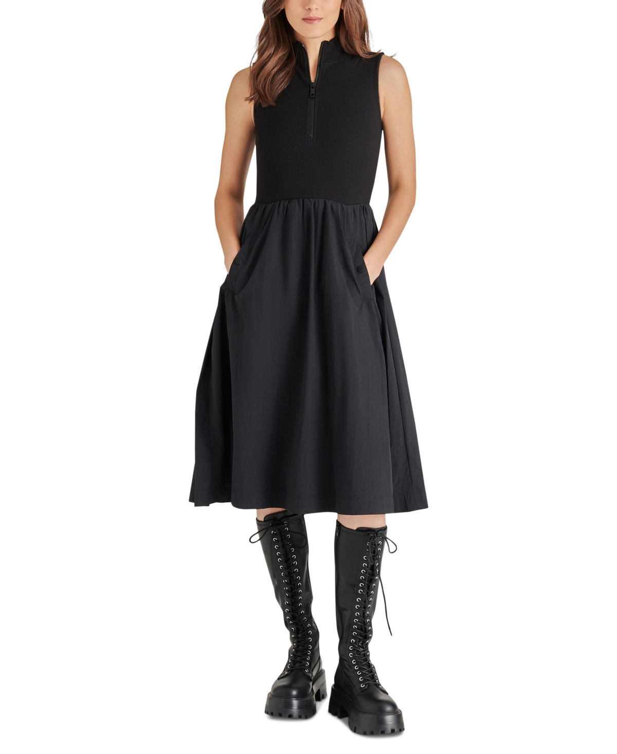 Shop Steve Madden Women's Berlin Dress In Black