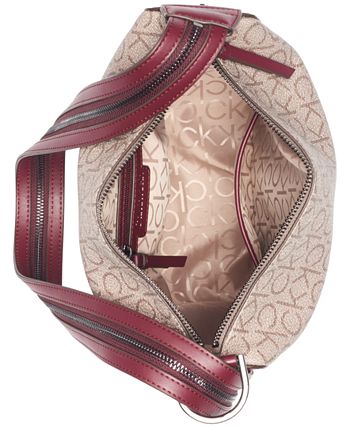 Calvin Klein Moss Convertible Sling Backpack & Hobo Shoulder Bag, Java