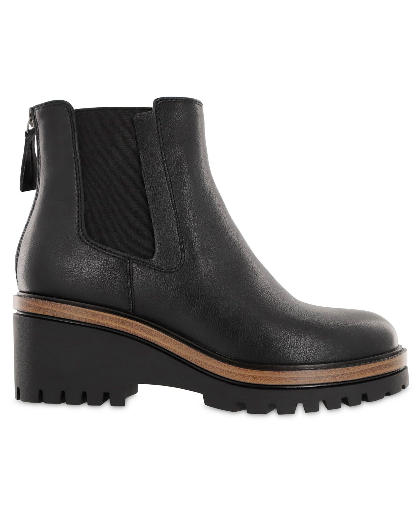 Женские ботинки MIA Sefi Chelsea Lug Sole Booties, цвет: Чёрный — фото 2