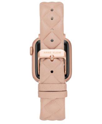 Women's Blush Pink Quilted Genuine Leather Band designed for Apple Watch&reg; 42mm (Series 1-3 only) & 44/45/46/49mm (Ultra & Ultra 2)