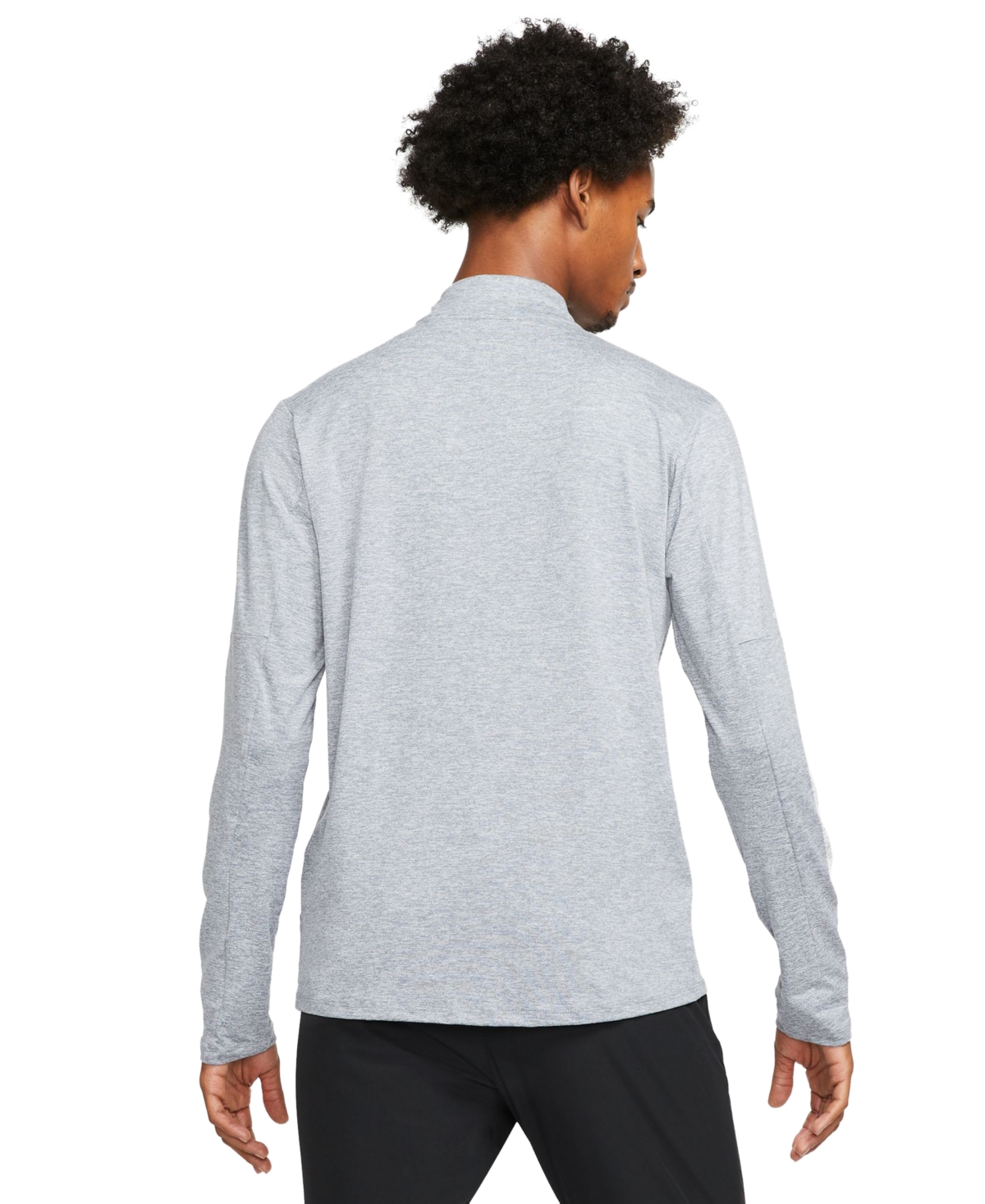 Nike Dri-fit Element Half Zip Running Pullover In Gray