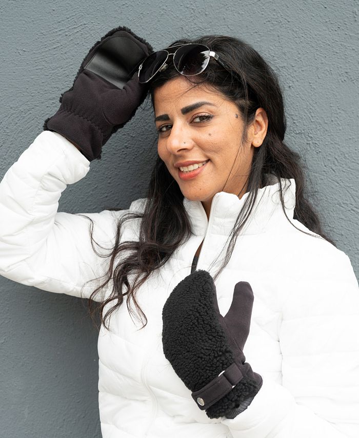 Isotoner Signature Women's FleeceLined Berber Mittens Macy's