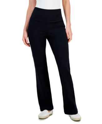 Style & Co - Petite High-Rise Pull-On Bootcut Ponte Pants