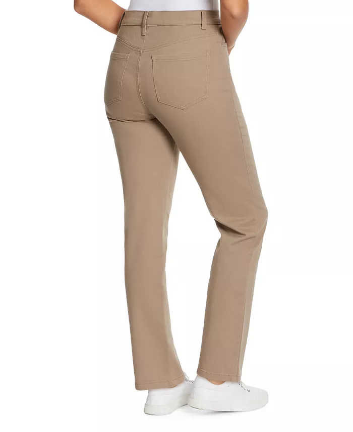 Women's Amanda Colored Twill Straight-Leg Jeans,in Regular, Short & Long - thumbnail 3