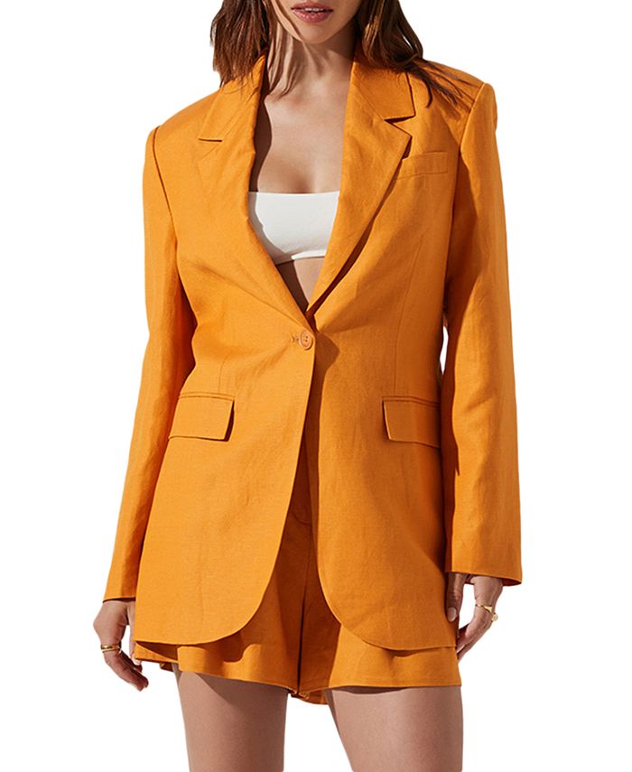 Macy's yellow blazer on sale