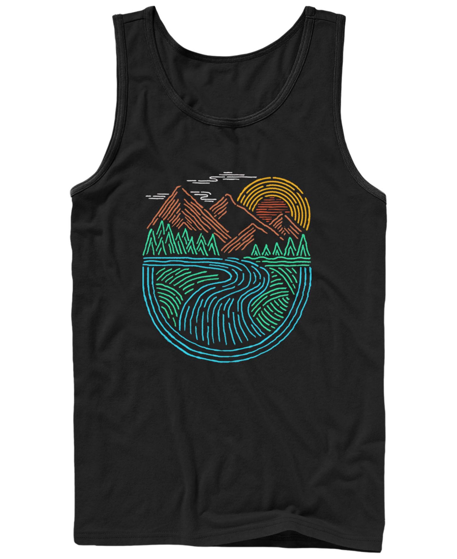 Men's Generic Additude Nature Run Sleeveless Tank