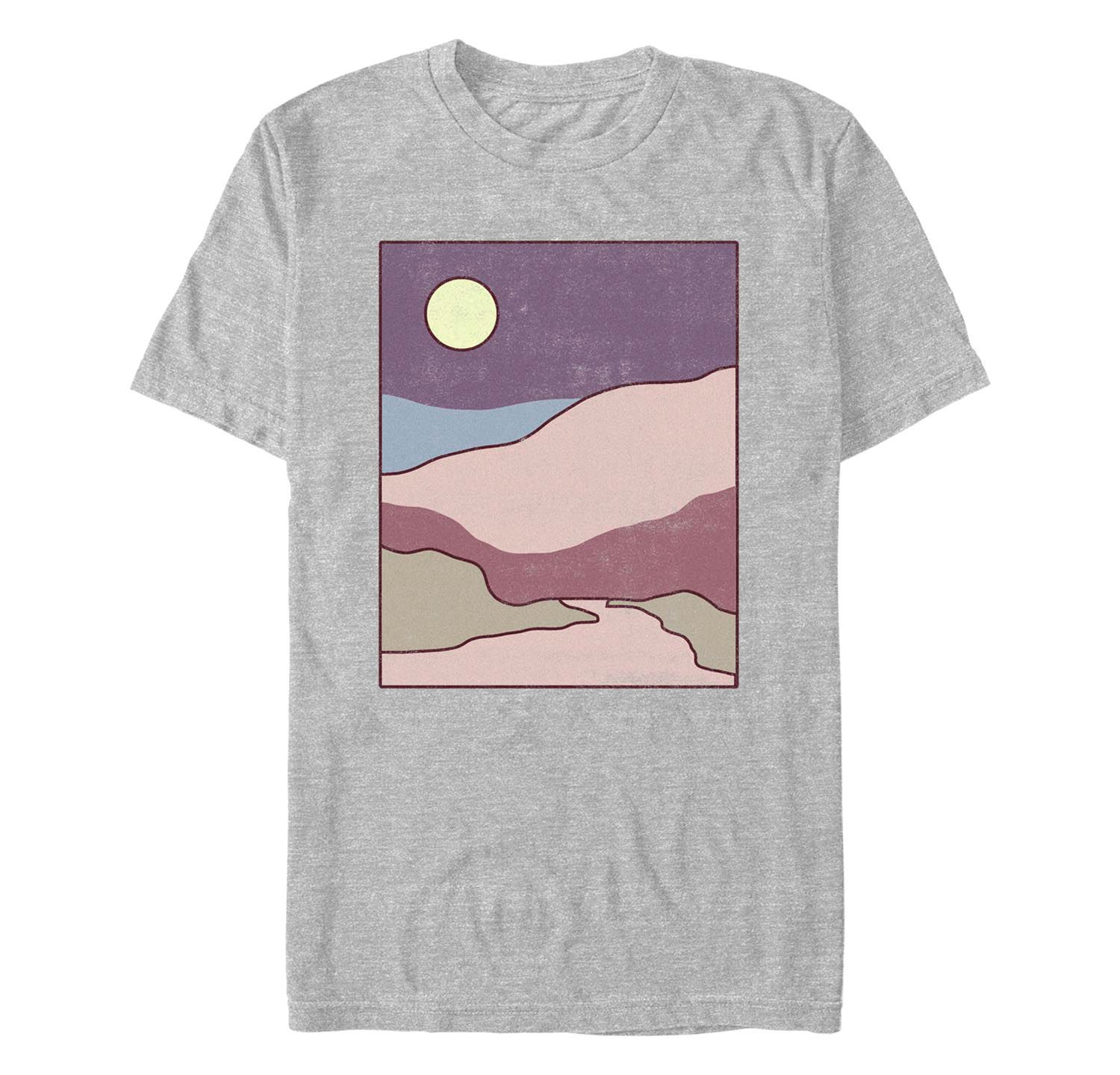 Men's Minimal Landscape Short Sleeves T-shirt