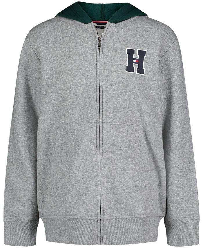 Tommy hilfiger grey discount zip up hoodie