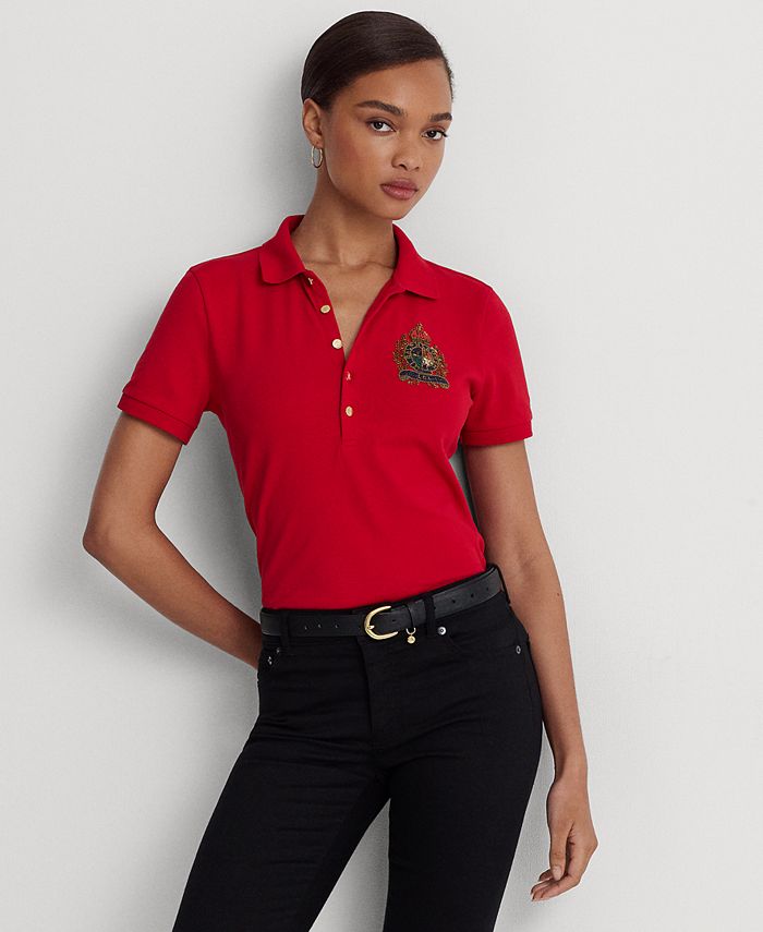 Lauren Ralph Lauren Piqué Polo Shirt - Macy's