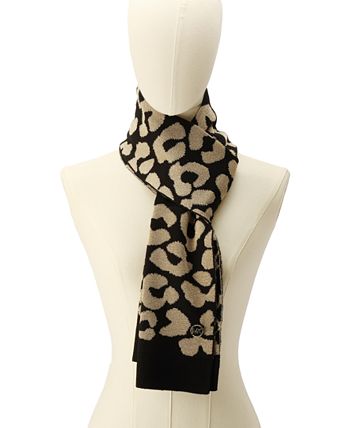 Michael kors leopard sale scarf
