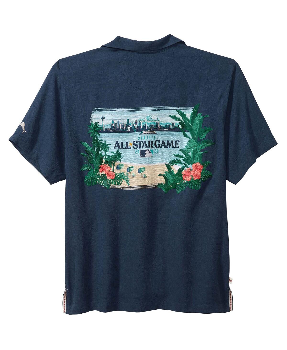 Shop Tommy Bahama Men's  Navy 2023 Mlb All-star Game Camp Button-up Shirt