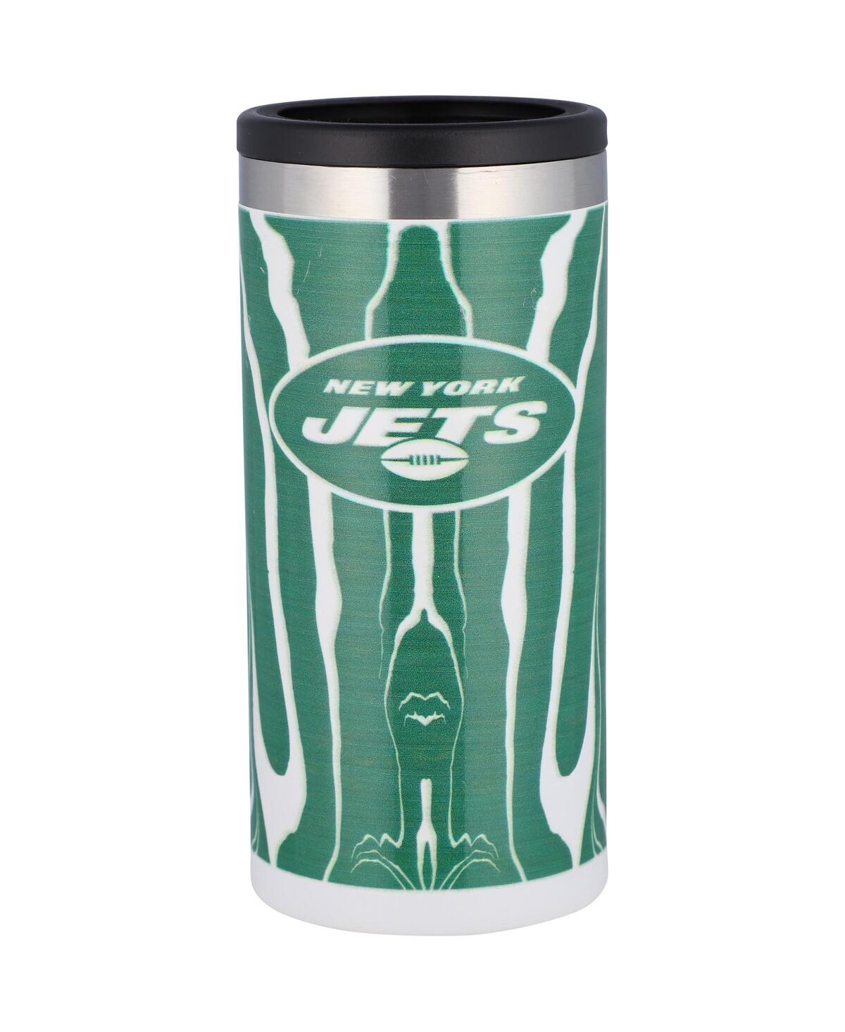 Memory Company New York Jets 12 oz Tie-dye Slim Can Holder In Green