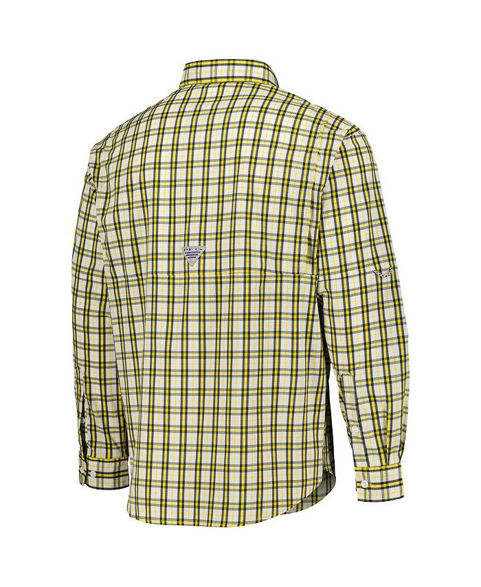 Columbia Men's Maize Michigan Wolverines Super Tamiami OmniWick Long