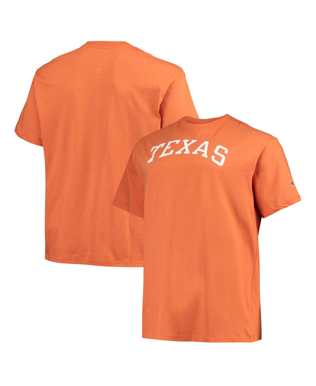 Champion Men's  Texas Orange Texas Longhorns Big And Tall Arch Team Logo T-shirt