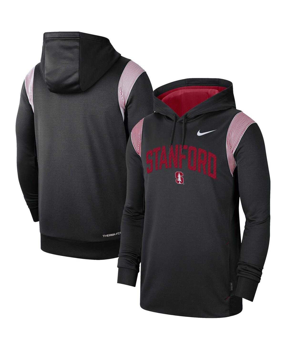 Shop Nike Men's  Black Stanford Cardinal 2022 Game Day Sideline Performance Pullover Hoodie