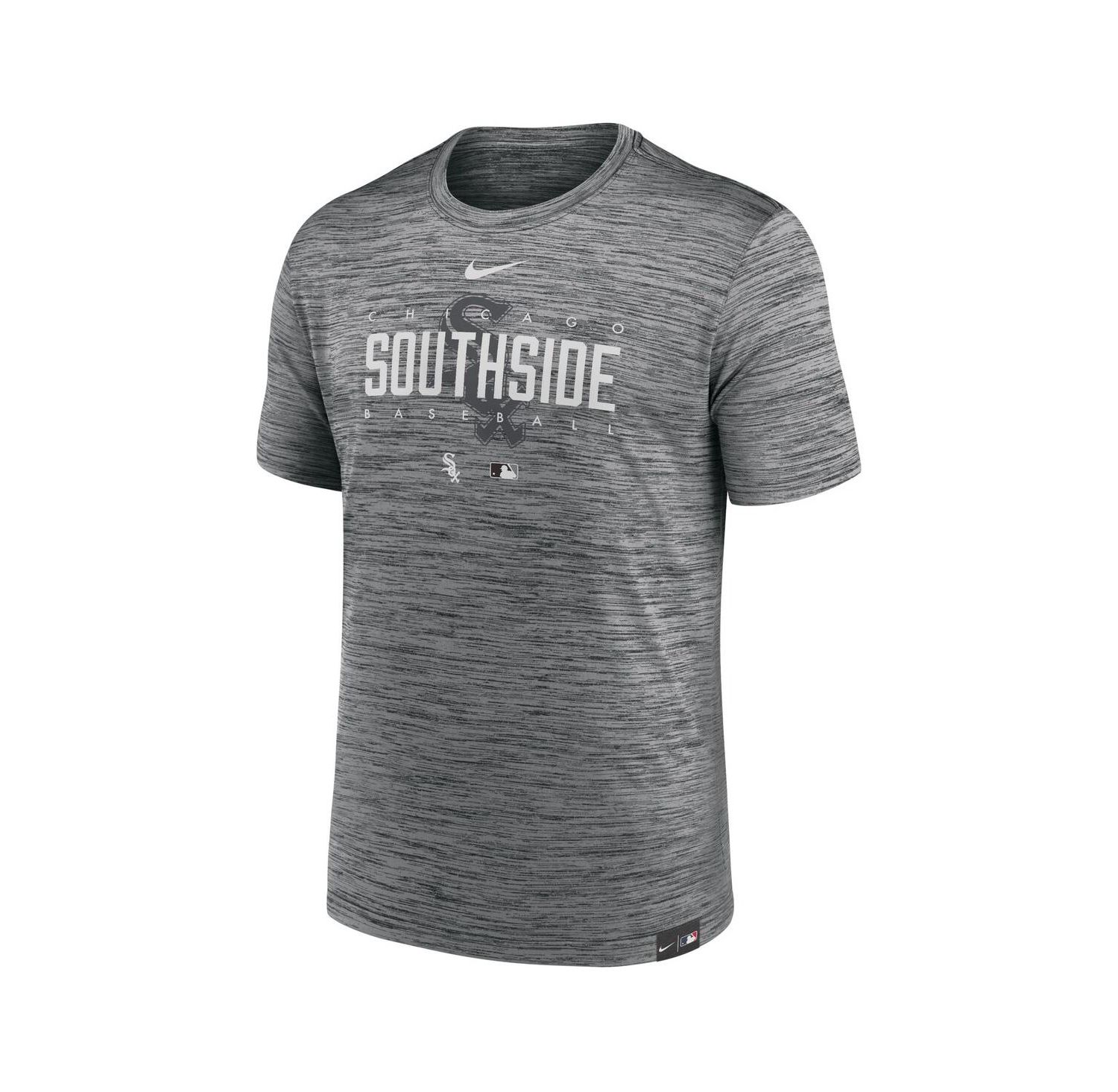 Men's Anthracite Chicago White Sox City Connect Velocity Practice Performance T-shirt