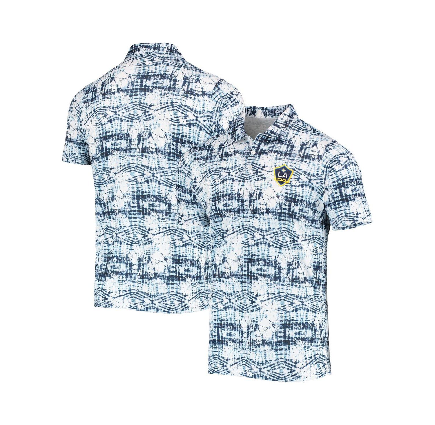 Men's Navy LA Galaxy Vivid Polo Shirt