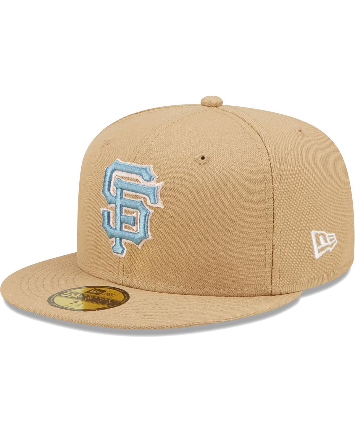 Men's New EraSan Francisco Giants 2010 World Series Champions Sky Blue Undervisor 59FIFTY Fitted Hat - Tan