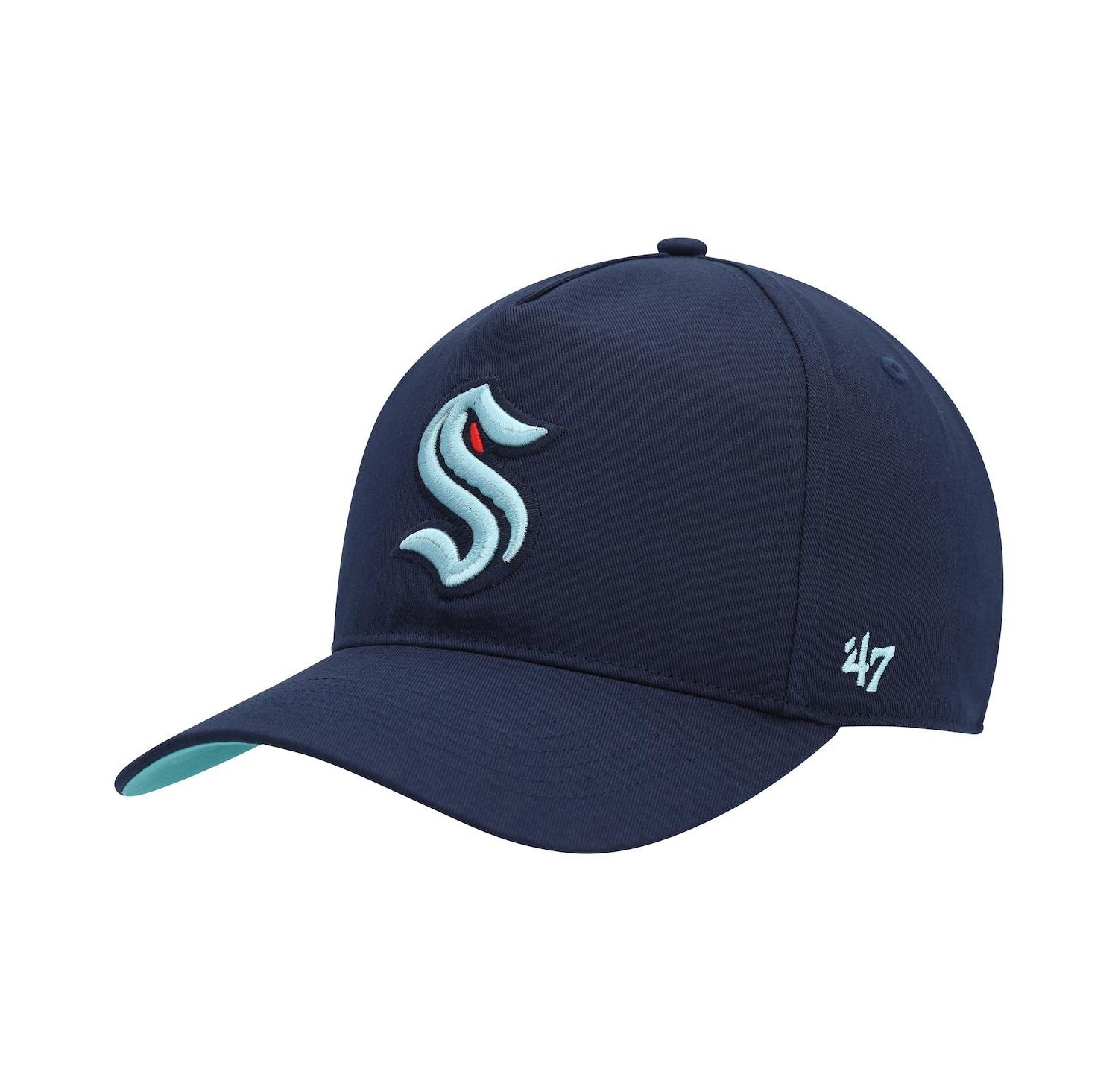 Men's Deep Sea Blue Seattle Kraken Primary Hitch Snapback Hat