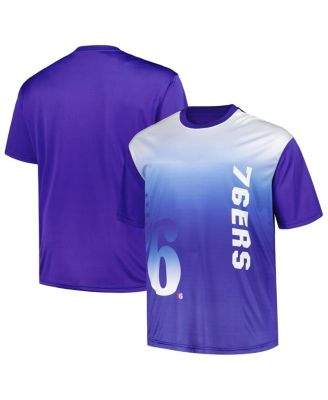 Men's Royal Philadelphia 76ers Big and Tall Sublimated T-shirt