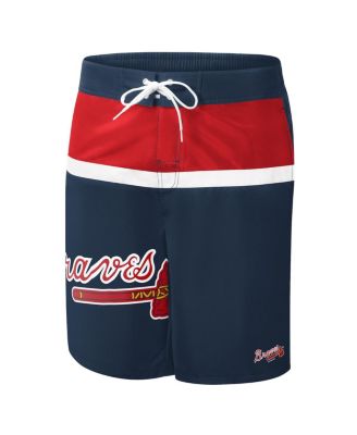 Men's Navy Atlanta Braves Sea Wind Swim Shorts
