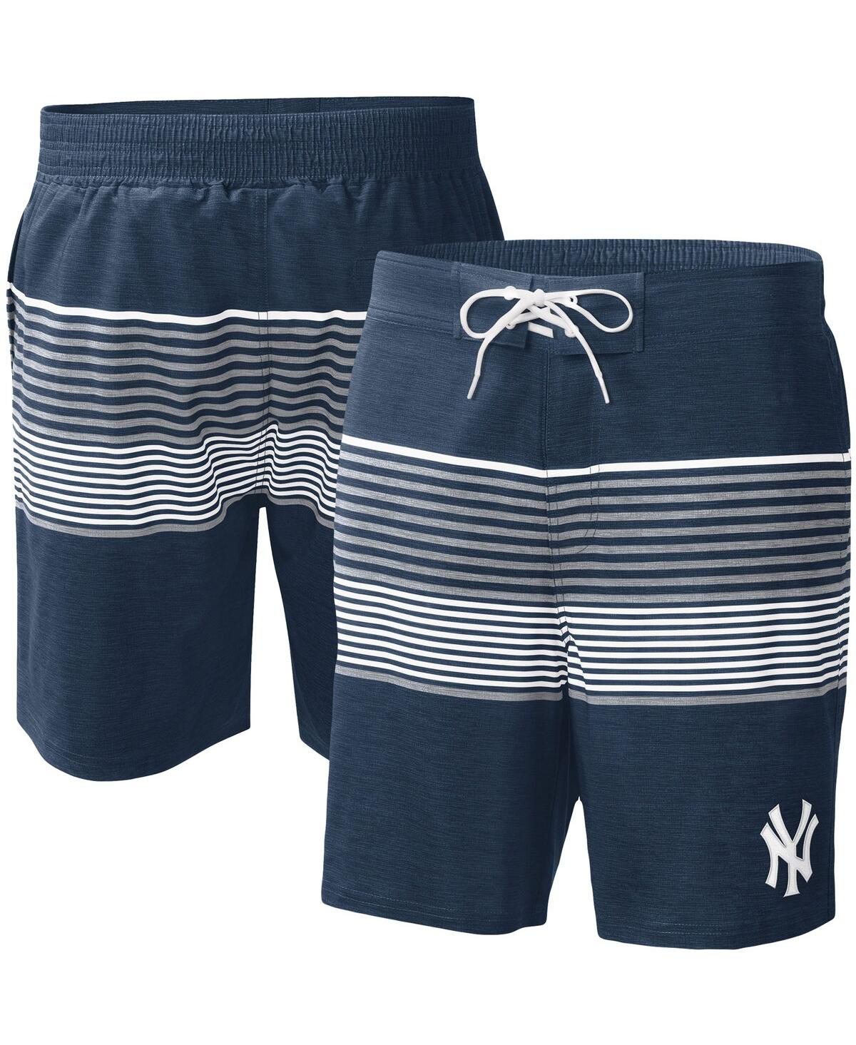 G-iii Sports By Carl Banks Men's  Navy New York Yankees Coastline Volley Swim Shorts