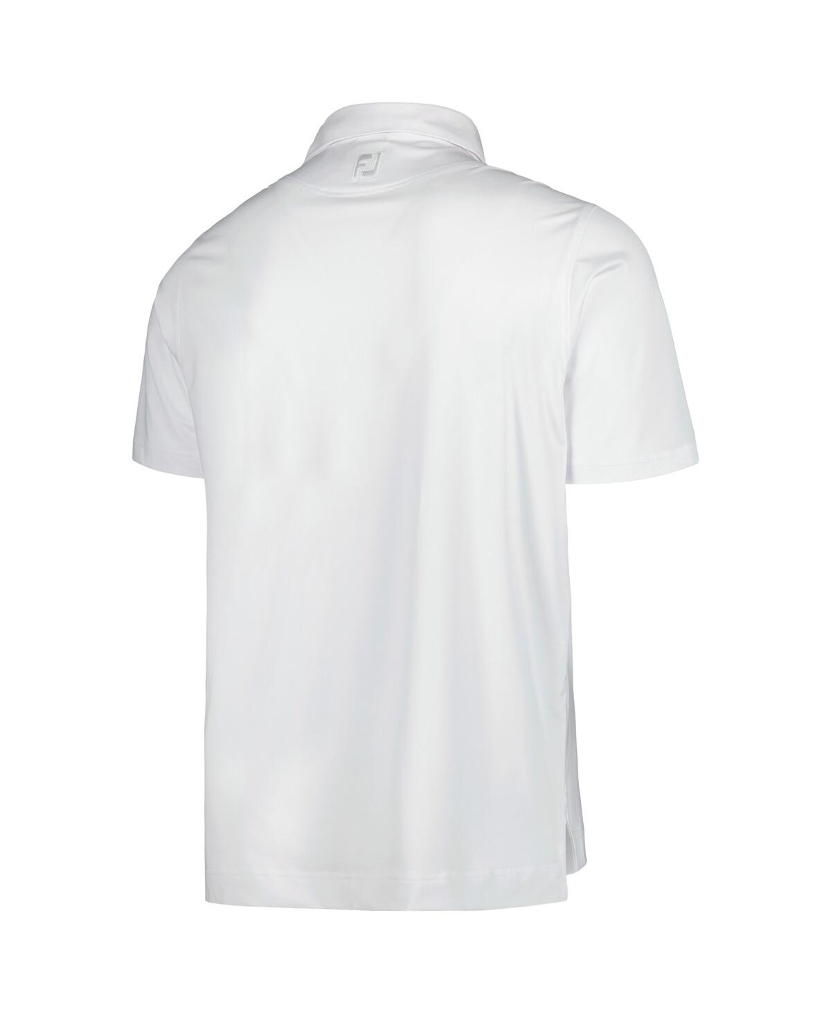 Shop Footjoy Men's  White Tour Championship Prodry Polo Shirt