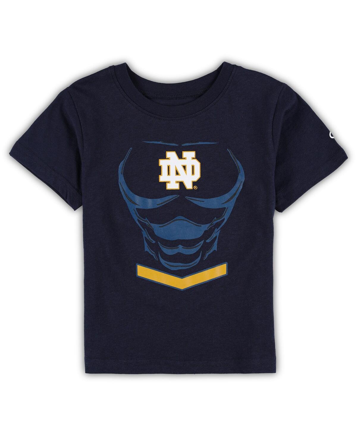 Shop Champion Toddler Boys And Girls  Navy Notre Dame Fighting Irish Super Hero T-shirt