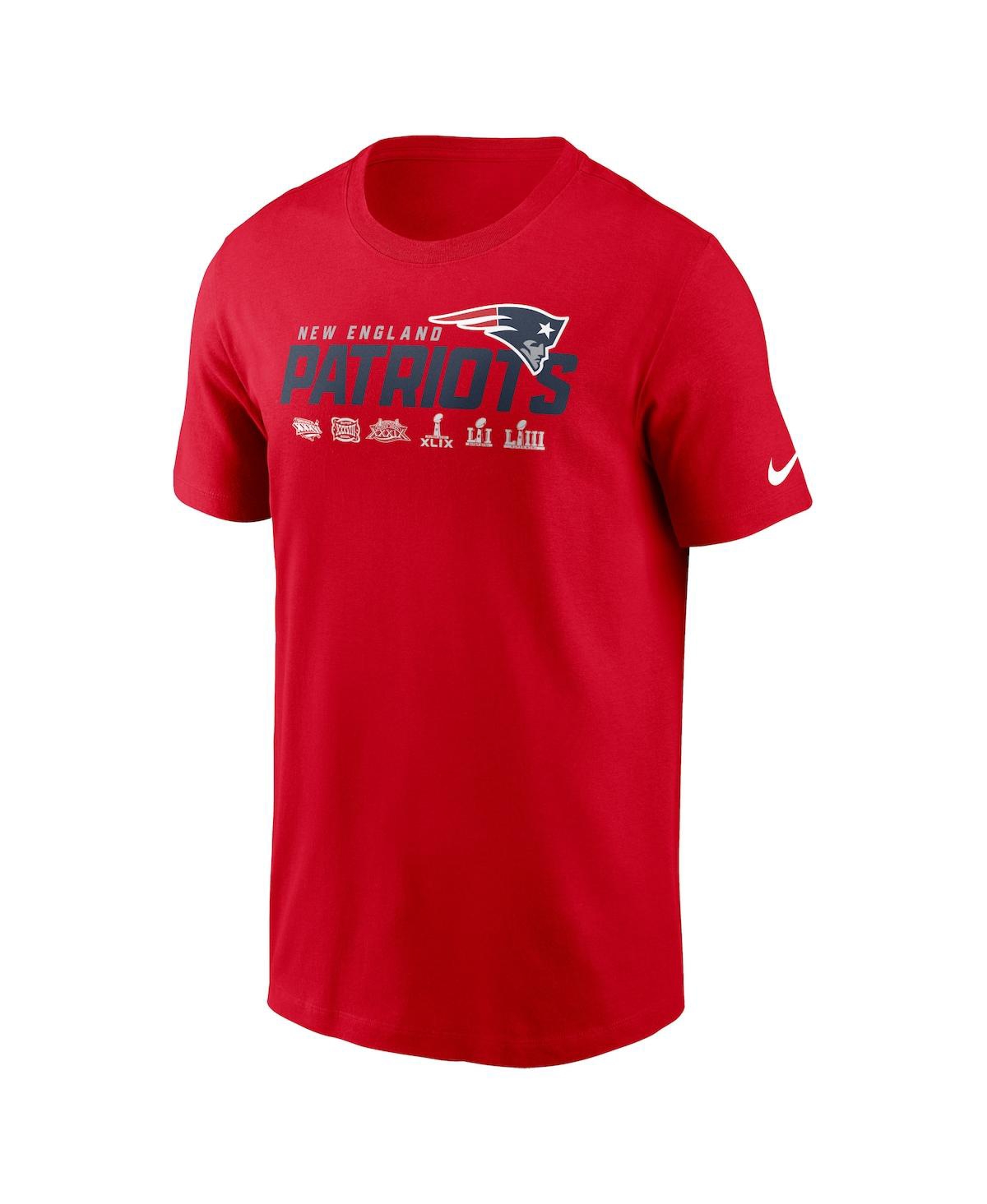 Shop Nike Men's  Red New England Patriots Local Essential T-shirt