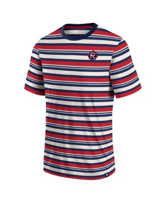 Men's Red New England Revolution Shot Clock Stripe T-shirt