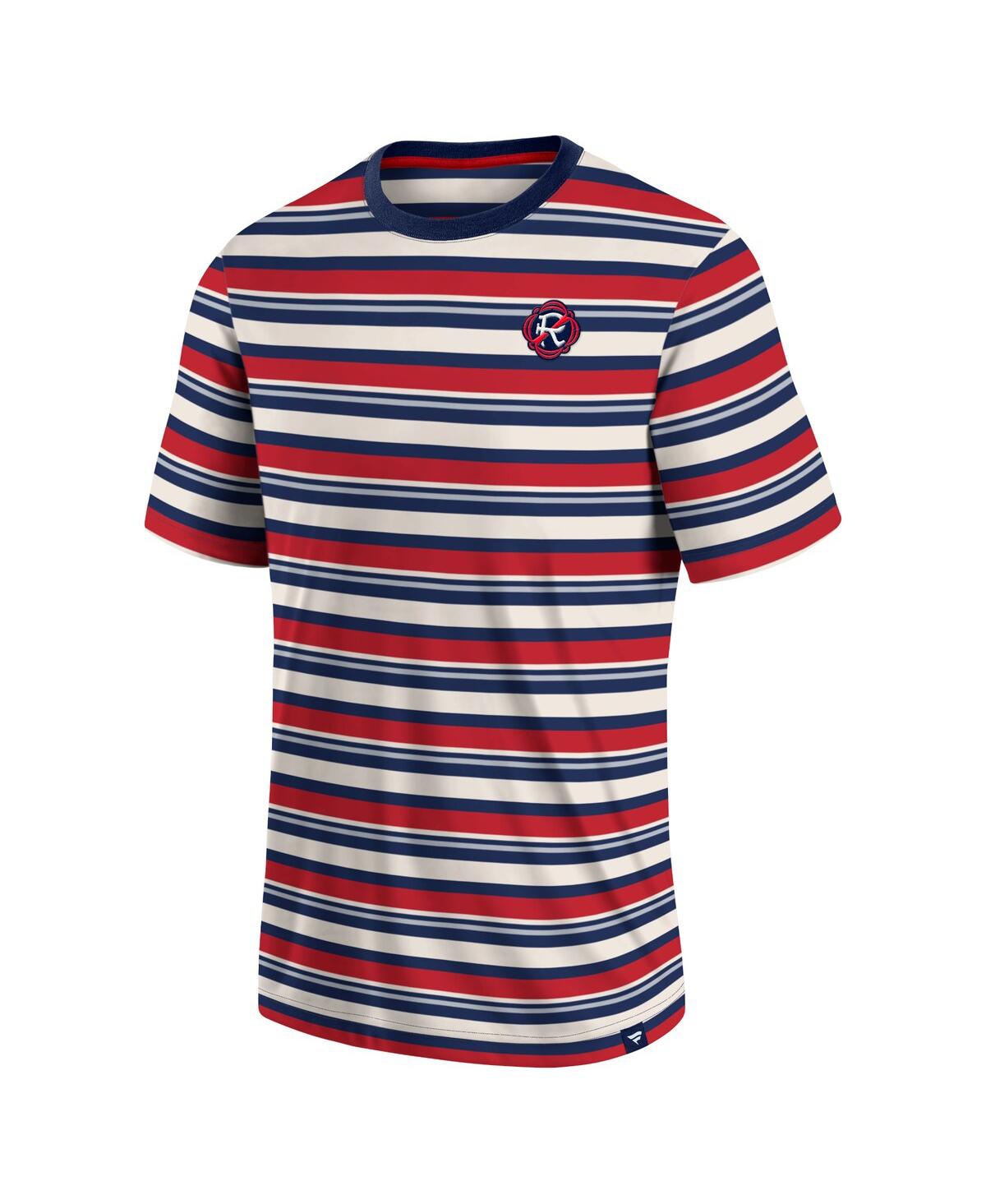 Fanatics Branded Red New England Revolution Shot Clock Stripe T-shirt In Red