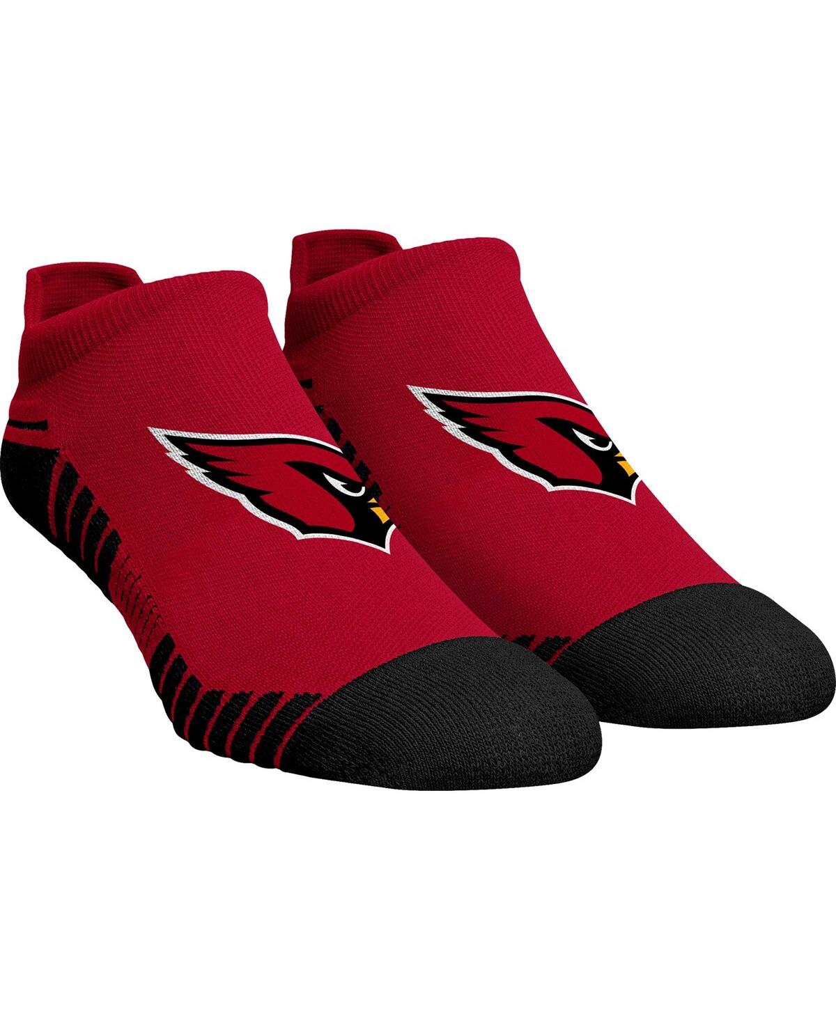 Rock 'em Men's And Women's  Socks Arizona Cardinals Hex Ankle Socks In Red