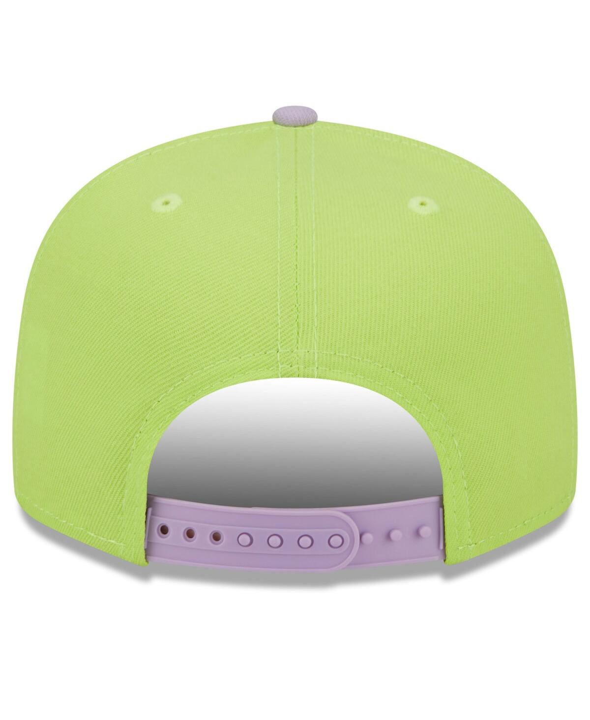 Men's New Era Neon Green Atlanta Braves 2023 Spring Color Basic 59FIFTY Fitted Hat