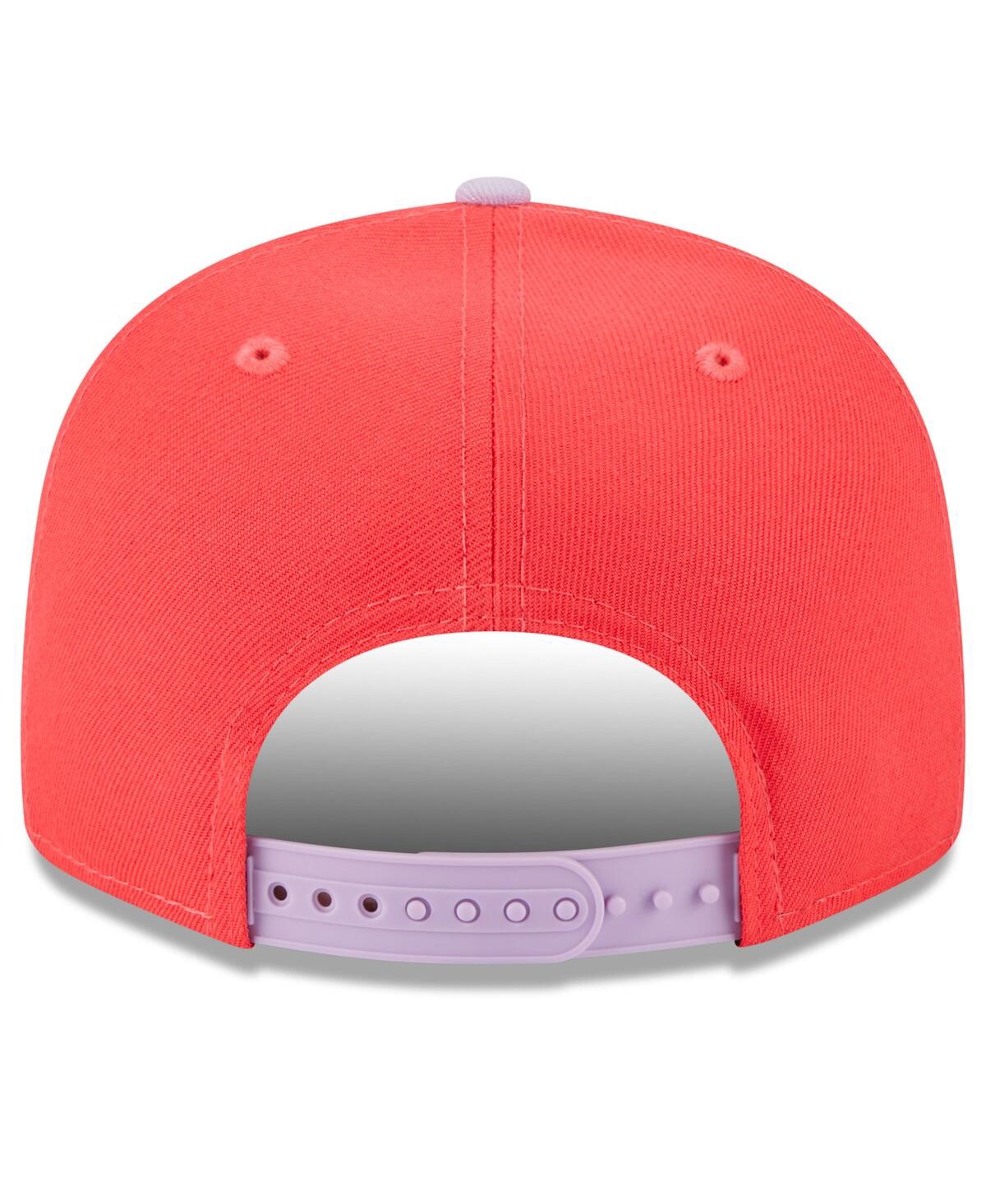 New Era Men's  Red, Purple Pittsburgh Pirates Spring Basic Two-tone 9fifty Snapback Hat In Red,purple