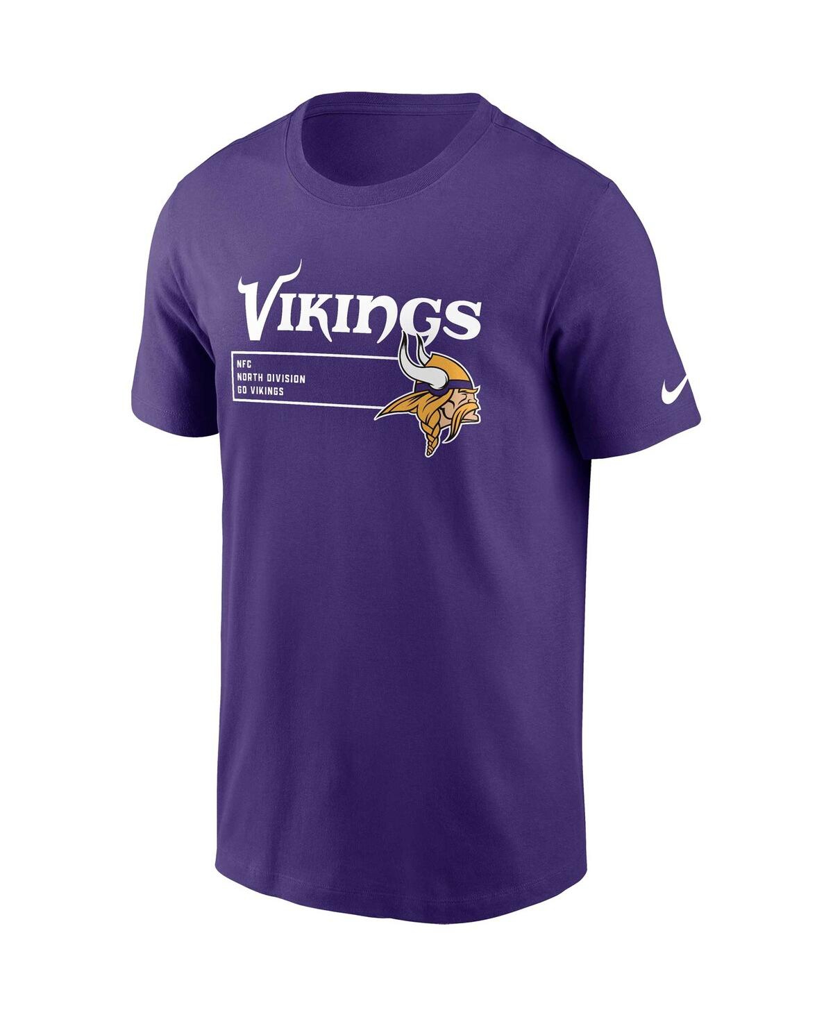 Shop Nike Men's  Purple Minnesota Vikings Division Essential T-shirt