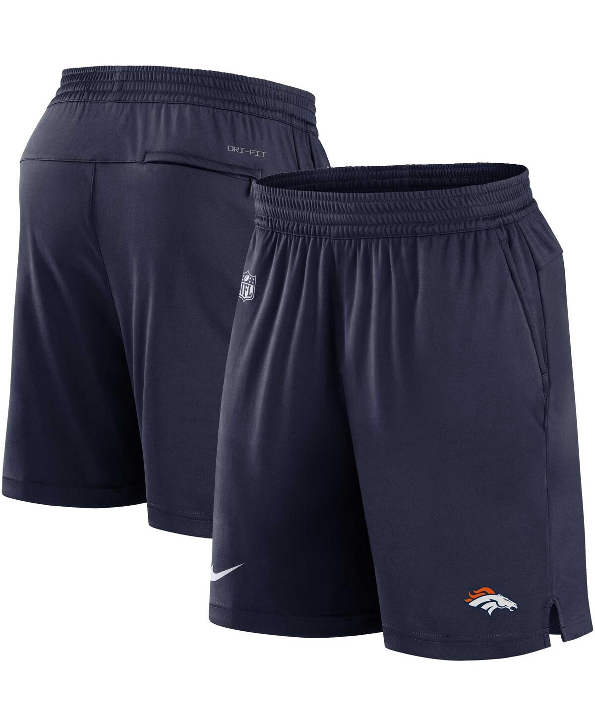 Men's Nike Navy Denver Broncos Sideline Performance Shorts Size: 3XL