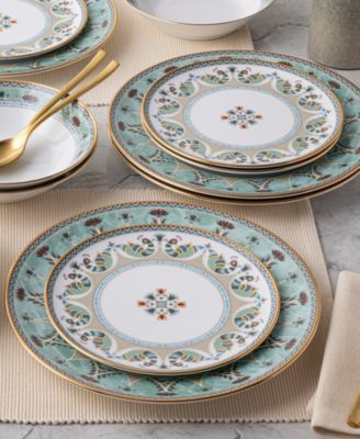 Serene Garden Set of 4 Dinner Plates, 10.50"