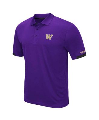 Men's Purple Washington Huskies Big and Tall Santry Polo Shirt