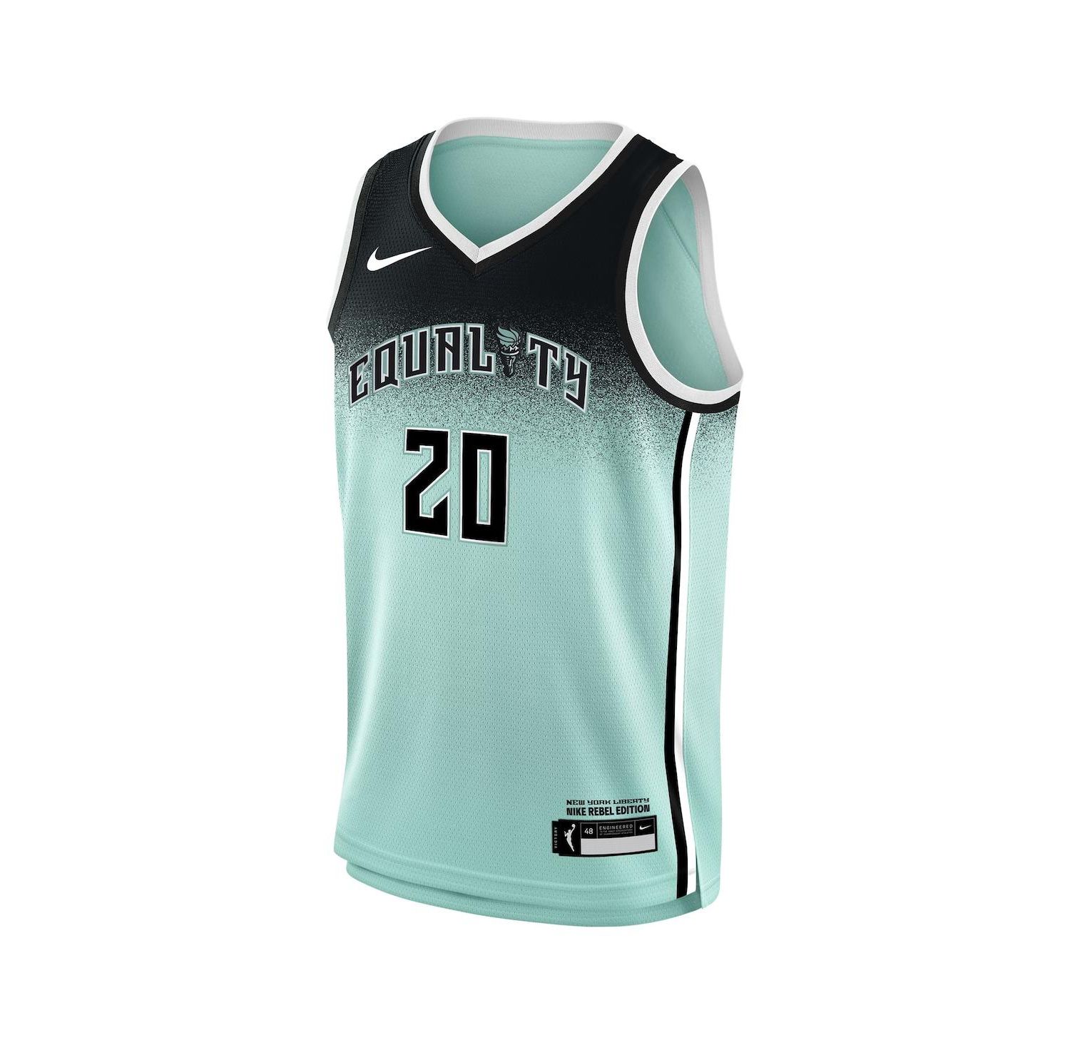 Big Boys and Girls Sabrina Ionescu Mint New York Liberty 2023 Rebel Edition Victory Player Jersey