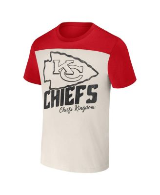 Men's Nfl X Darius Rucker Collection by Cream Kansas City Chiefs Colorblocked T-shirt