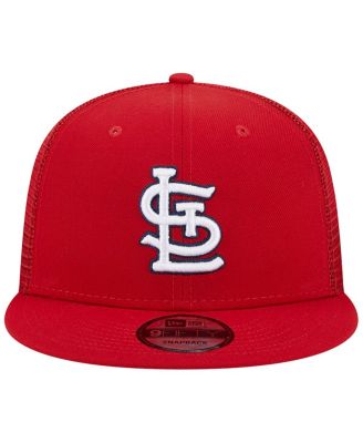 Men's Red St. Louis Cardinals Team Color Trucker 9FIFTY Snapback Hat