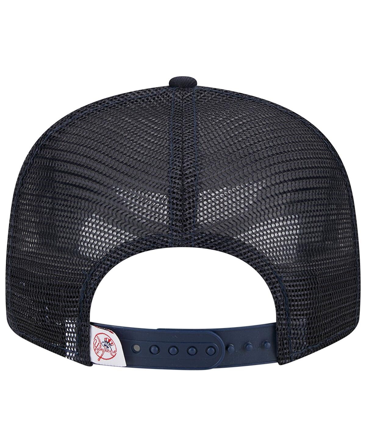 New Era Men's  Navy New York Yankees Team Color Trucker 9fifty Snapback Hat In Navy