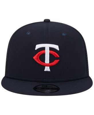 Men's Navy Minnesota Twins Team Color Trucker 9FIFTY Snapback Hat