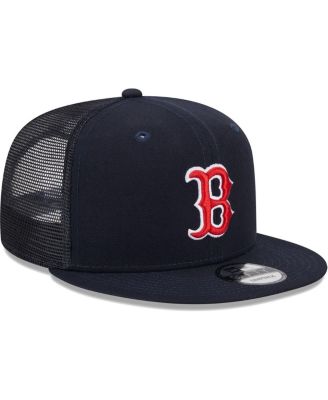 Men's Navy Boston Red Sox Team Color Trucker 9FIFTY Snapback Hat