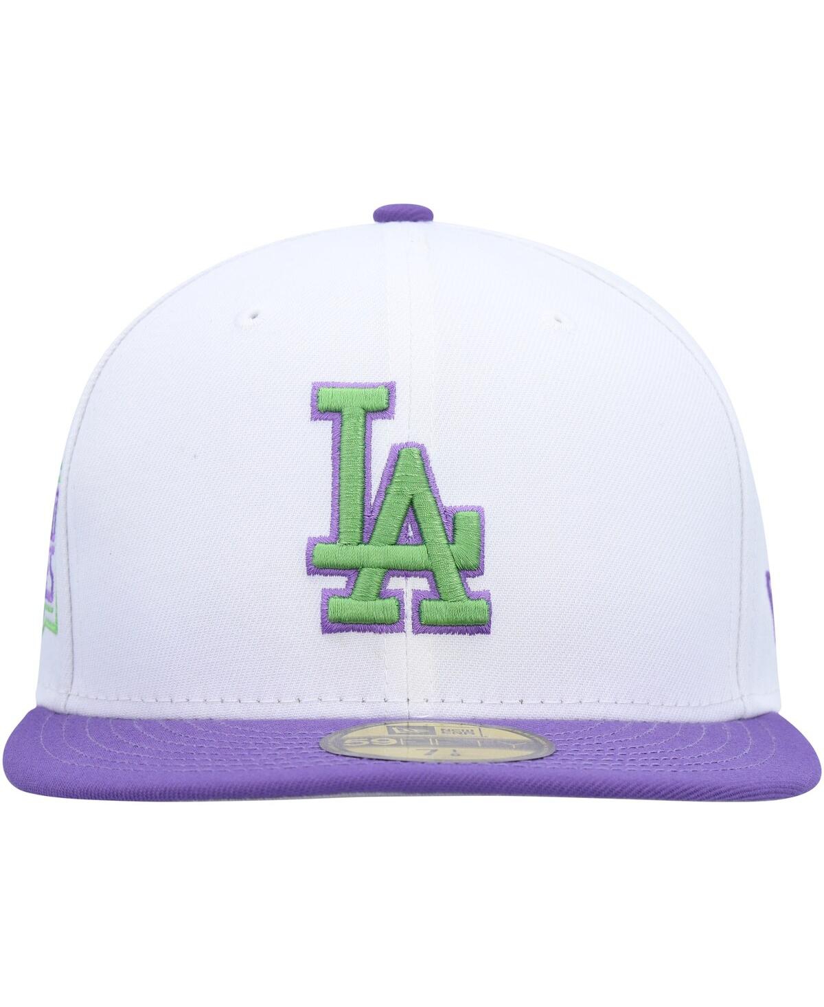 Men's New EraLos Angeles Dodgers 2020 World Series Side Patch 59FIFTY Fitted Hat - White