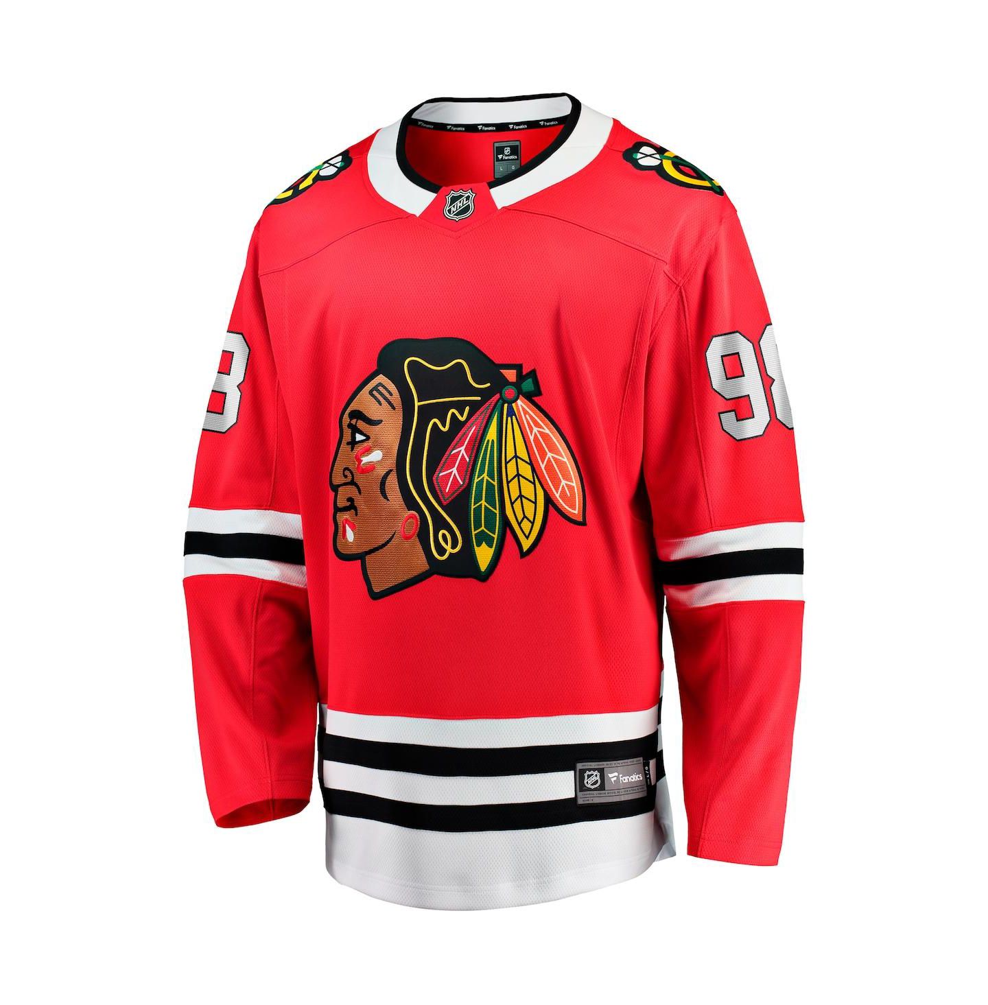 Мужской топ Fanatics Connor Bedard Red Chicago Blackhawks Home Breakaway Player Jersey — фото 2
